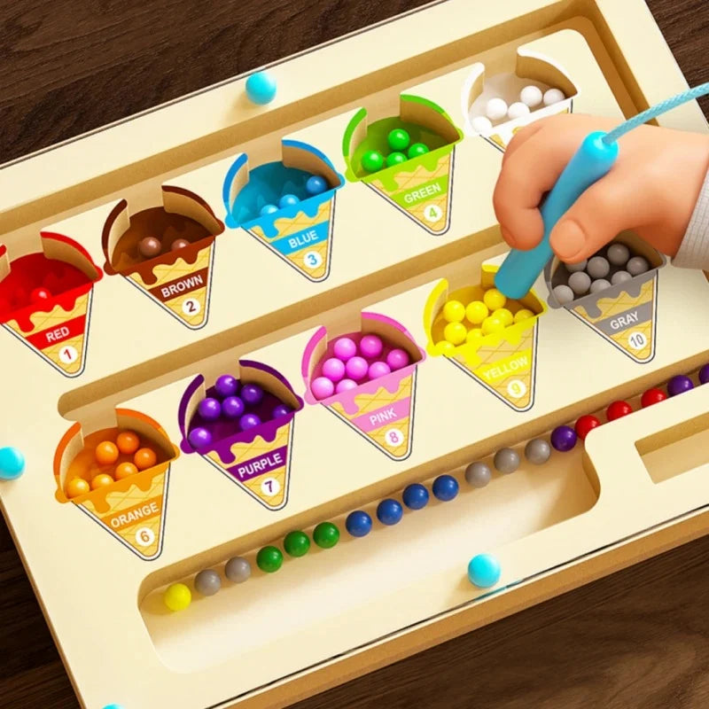 Bead Maze Toy Magnetic Pen-Guided Non-Toxic Ages 3+