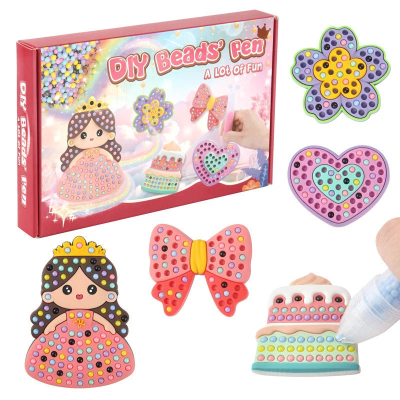 Bead Painting Kit Sorted Beads & Templates