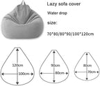 Bean Bag Cover Ergonomic Linen Removable & Machine Washable