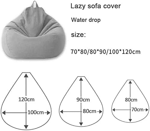Bean Bag Cover Ergonomic Polyester Removable & Machine-Washable