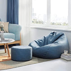 Bean Bag Cover Linen-Look Removable & Washable