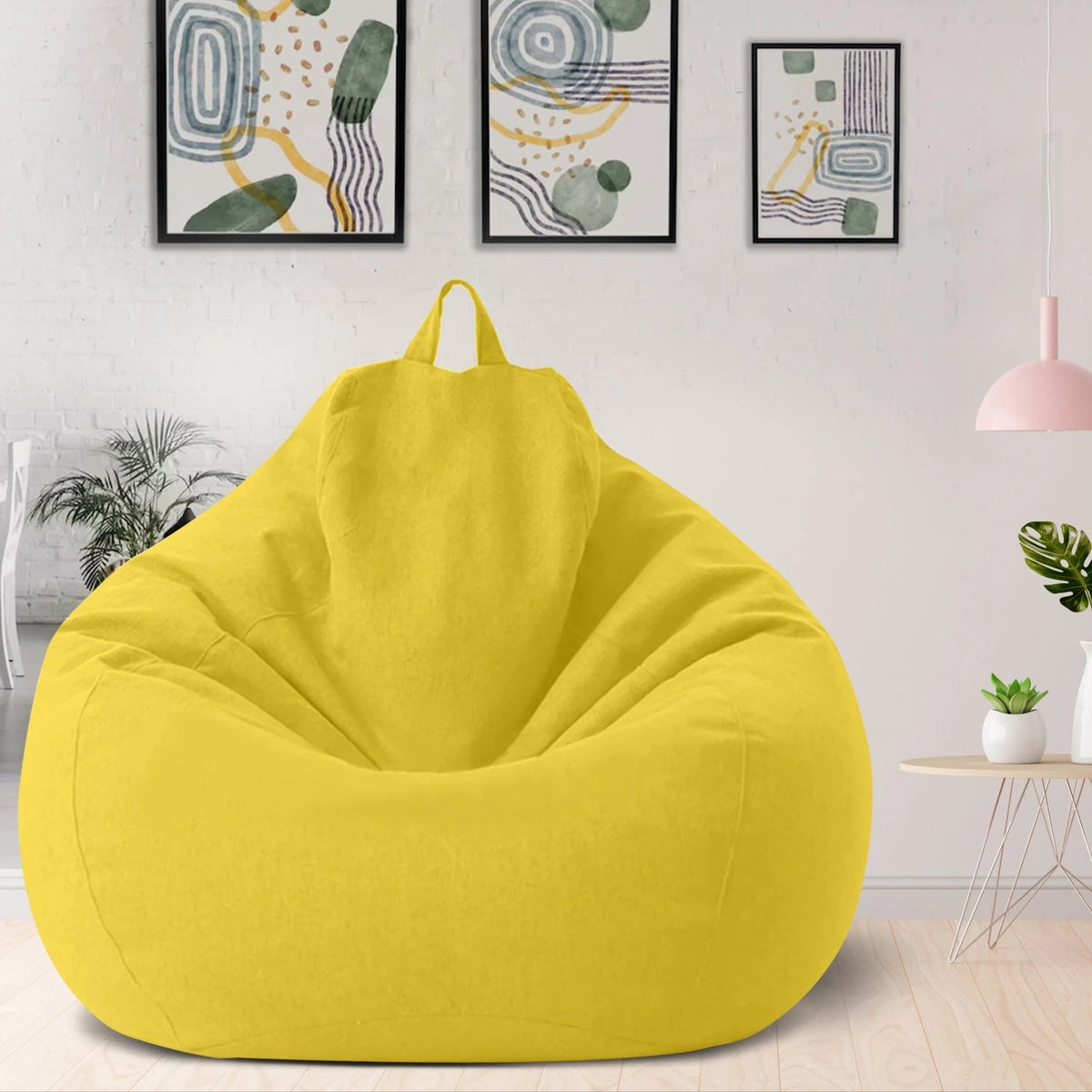 Bean Bag Cover Linen-Look Removable & Washable