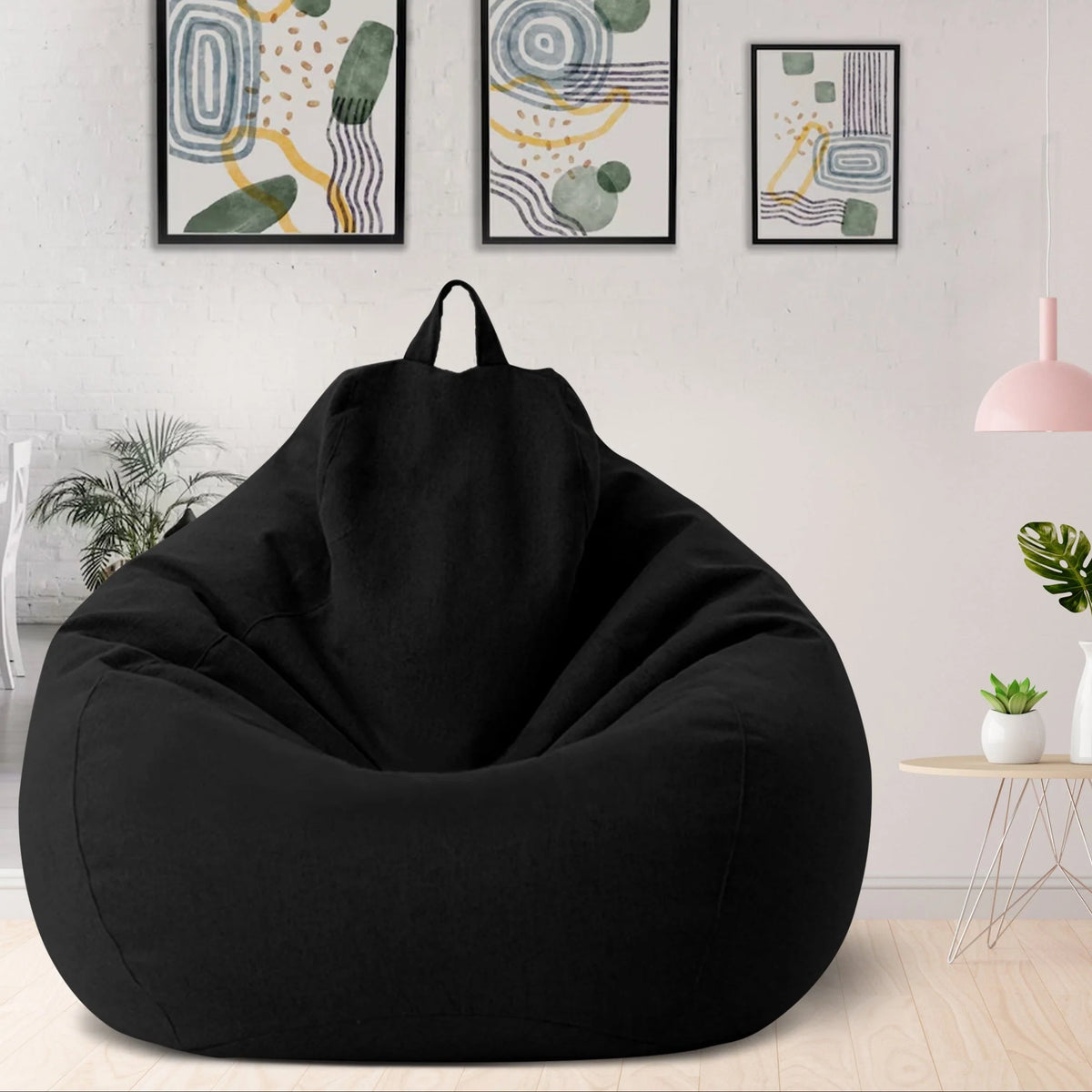 Bean Bag Cover Linen-Look Removable & Washable