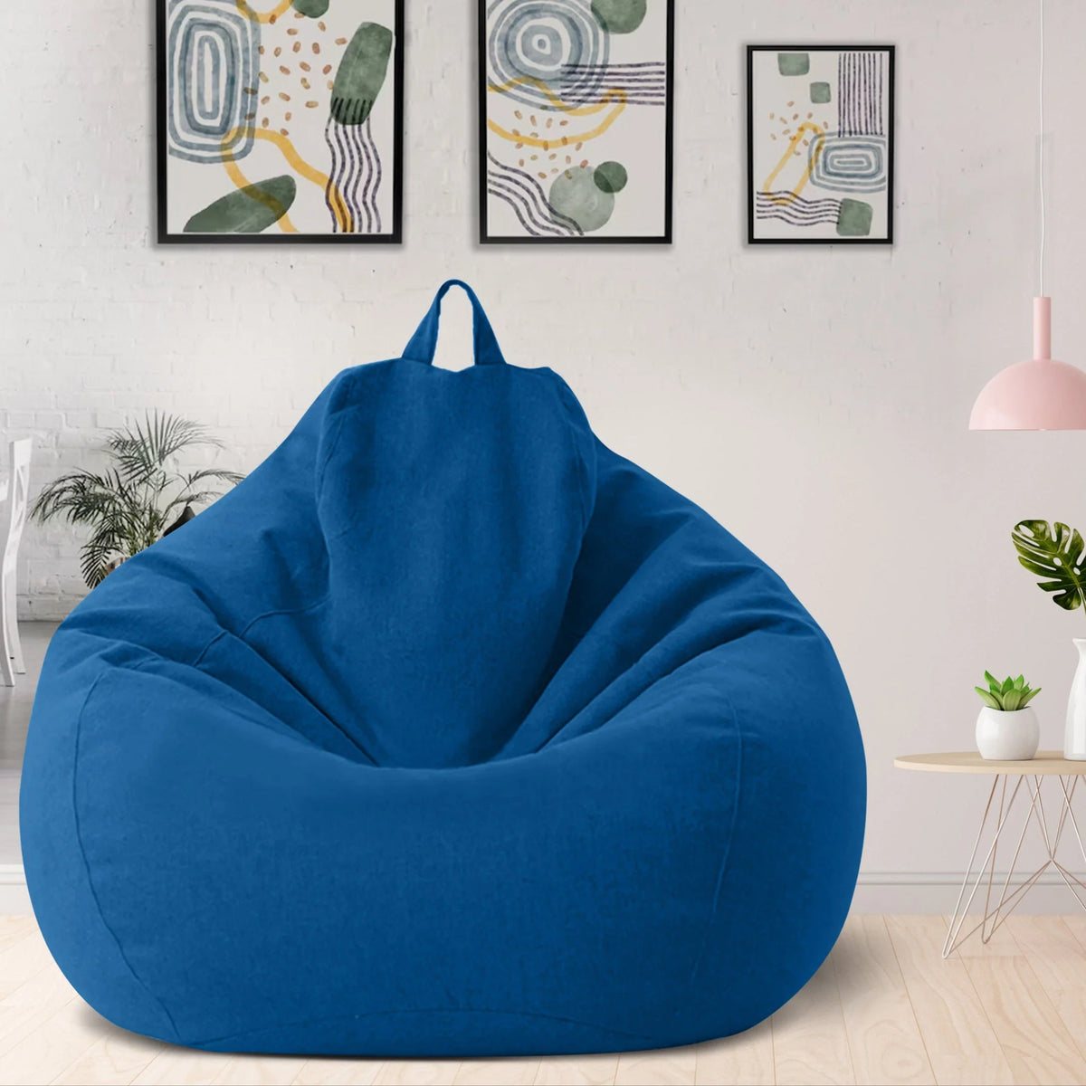 Bean Bag Cover Linen-Look Removable & Washable