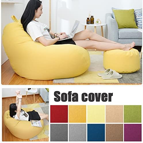 Bean Bag Cover Linen-Look Removable & Washable