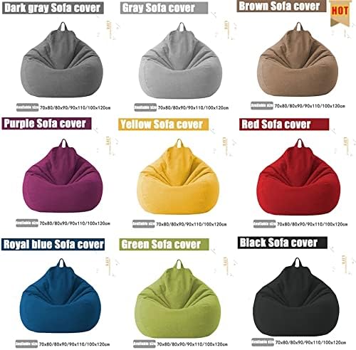 Bean Bag Cover Linen-Look Removable & Washable