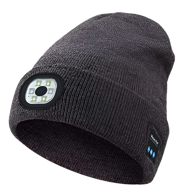 Beanie Hands-Free LED Light & Bluetooth Audio Machine Washable