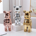 Bear Sculpture Handmade Resin 11 Inch