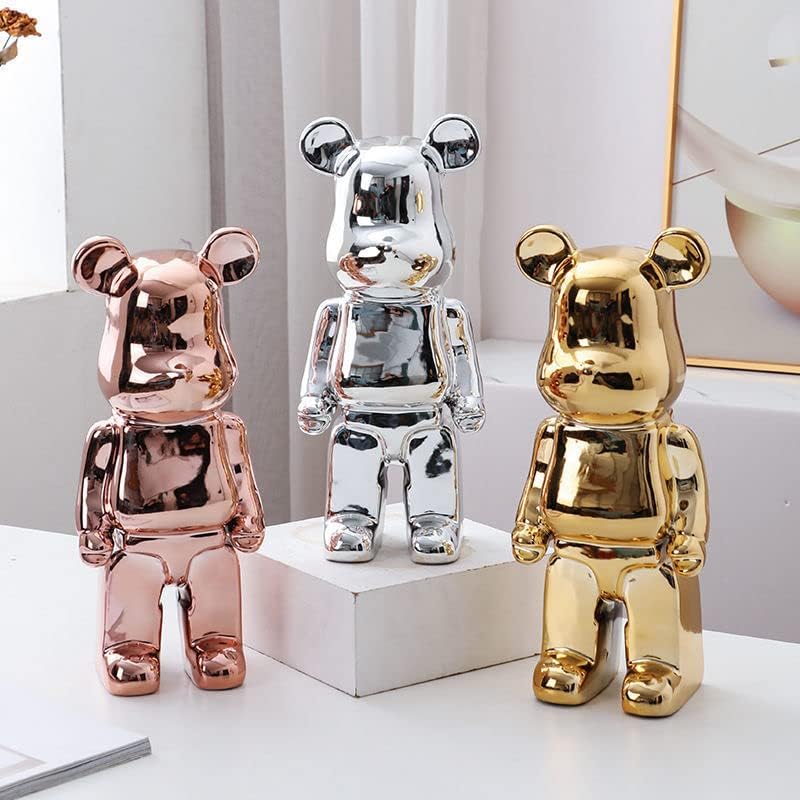 Bear Sculpture Handmade Resin 11 Inch