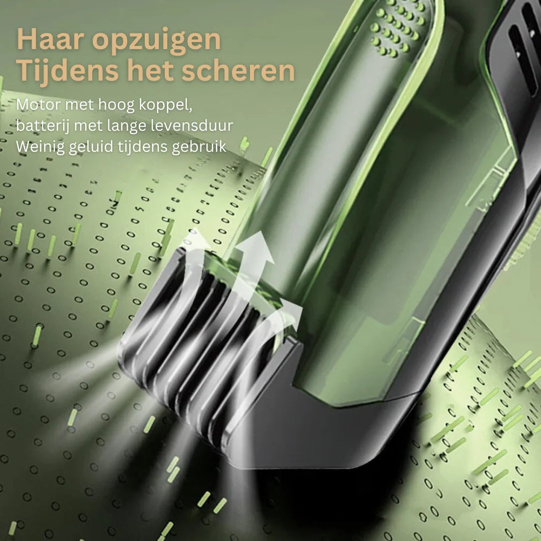 Beard & Body Trimmer Vacuum Collection Waterproof USB Rechargeable