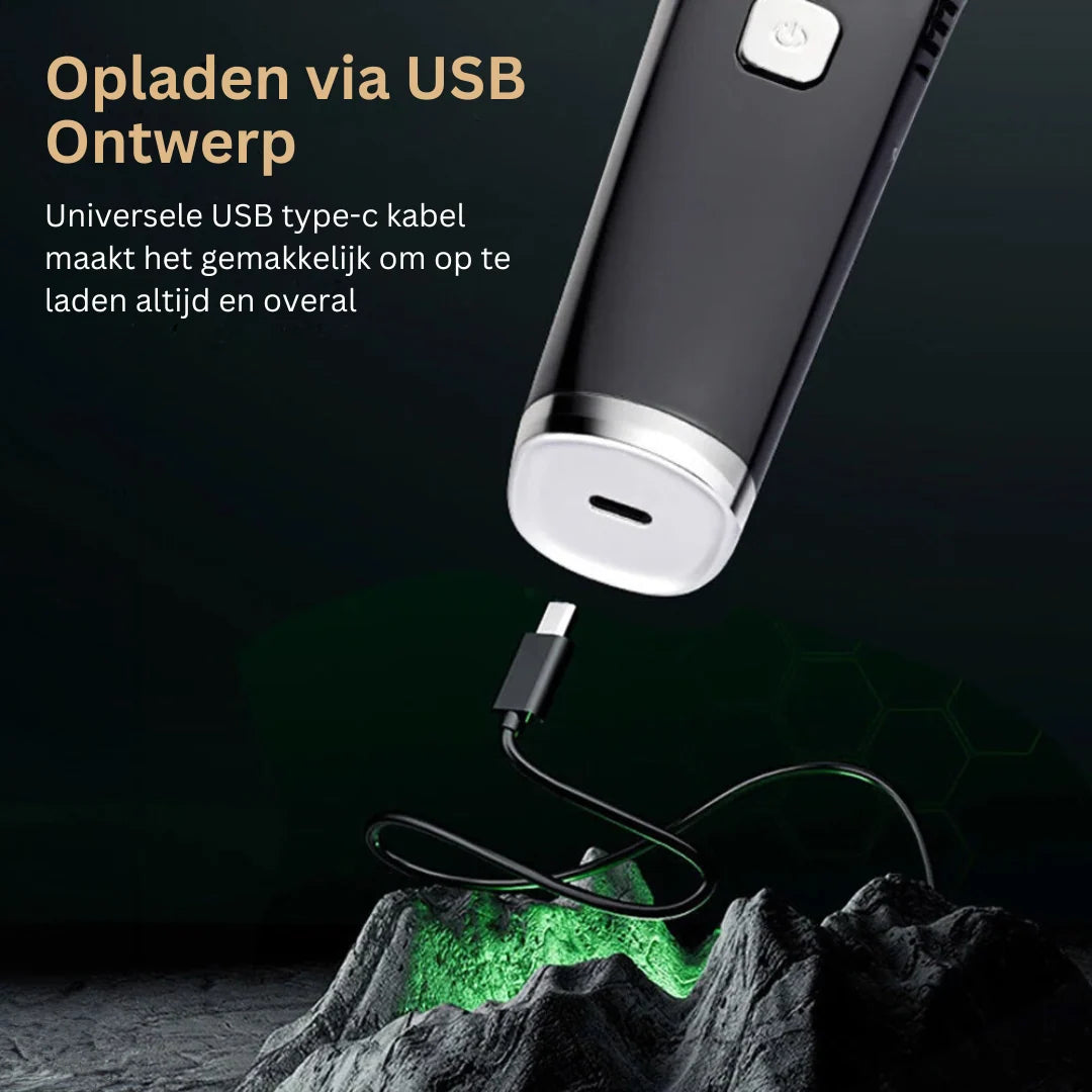 Beard & Body Trimmer Vacuum Collection Waterproof USB Rechargeable