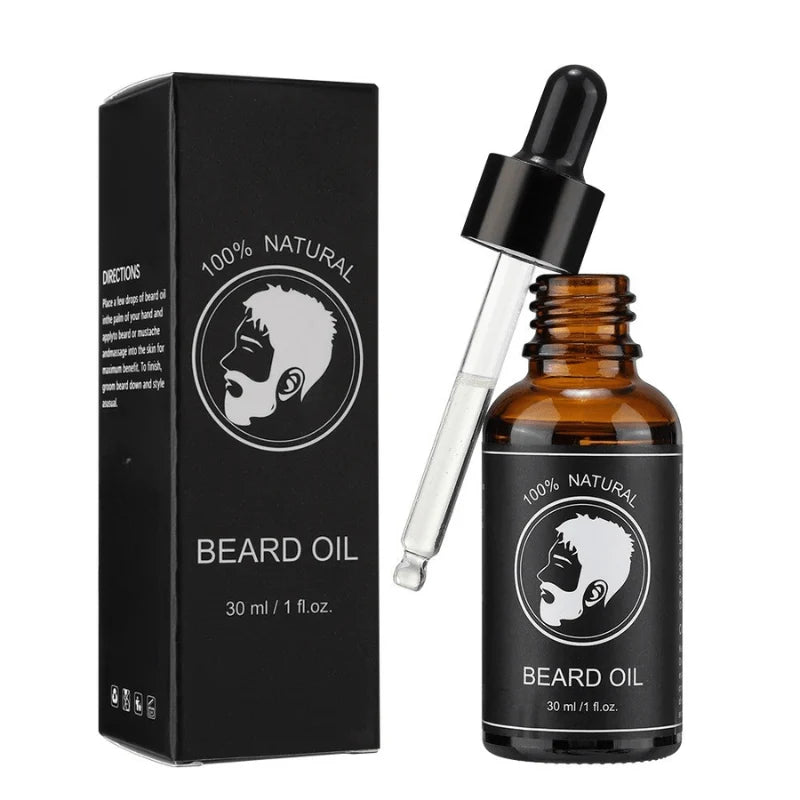Beard Growth Kit Dermaroller & Nourishing Oils