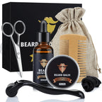 Beard Growth Kit Dermaroller & Nourishing Oils