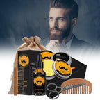 Beard Growth Kit Microneedle Roller Oil & Balm