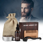 Beard Growth Kit Microneedle Roller Oil & Balm
