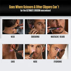 Beard Trimmer Cordless LED Stainless Steel Blade