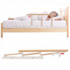 Bed Guard Rail Aluminum Frame Fold-Down Under-Mattress Base