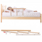 Bed Guard Rail Aluminum Frame Fold-Down Under-Mattress Base