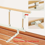 Bed Guard Rail Aluminum Frame Fold-Down Under-Mattress Base