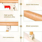 Bed Guard Rail Aluminum Frame Fold-Down Under-Mattress Base