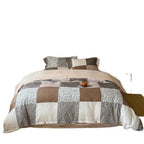 Bed Linen Set Breathable Cotton Delicate Floral 4-Piece
