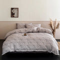 Bed Linen Set Breathable Cotton Delicate Floral 4-Piece