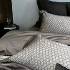 Bed Linen Set Cotton Satin Reversible Jacquard