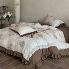 Bed Linen Set French Country Floral Cotton Percale