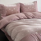 Bed Linen Set Satin Jacquard Breathable Wrinkle-Resistant