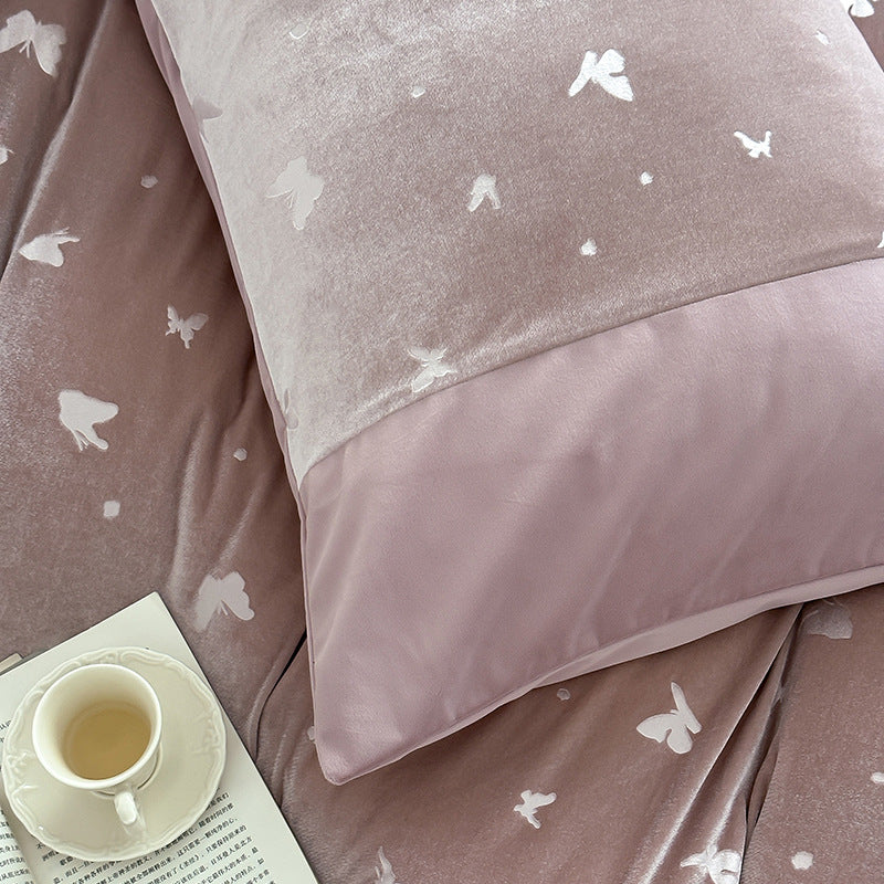 Bed Linen Set Satin Jacquard Breathable Wrinkle-Resistant