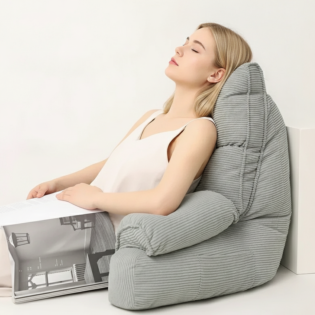 Bed Pillow Arm Support & Memory Foam Removable Cover