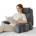 Bed Rest Pillow Contoured Memory Foam Removable Neck Pillow