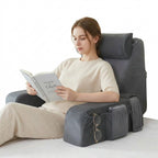 Bed Rest Pillow Memory Foam & Washable Velvet Cover