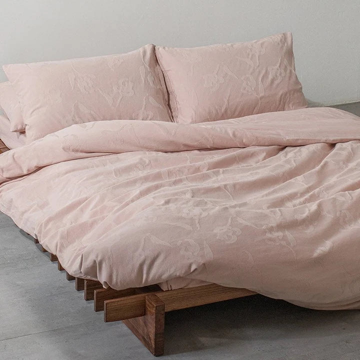Bed Sheet Set 100% Cotton Jacquard Fade Resistant