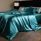 Bed Sheet Set 4-Piece Silky Sheen Duvet Cover