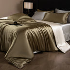 Bed Sheet Set 4-Piece Silky Sheen Duvet Cover