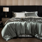 Bed Sheet Set 4-Piece Silky Sheen Duvet Cover