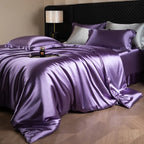 Bed Sheet Set 4-Piece Silky Sheen Duvet Cover