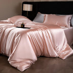 Bed Sheet Set 4-Piece Silky Sheen Duvet Cover