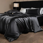 Bed Sheet Set 4-Piece Silky Sheen Duvet Cover