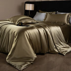 Bed Sheet Set 4-Piece Silky Sheen Duvet Cover