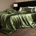 Bed Sheet Set 4-Piece Silky Sheen Duvet Cover