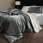 Bed Sheet Set 4-Piece Silky Sheen Duvet Cover