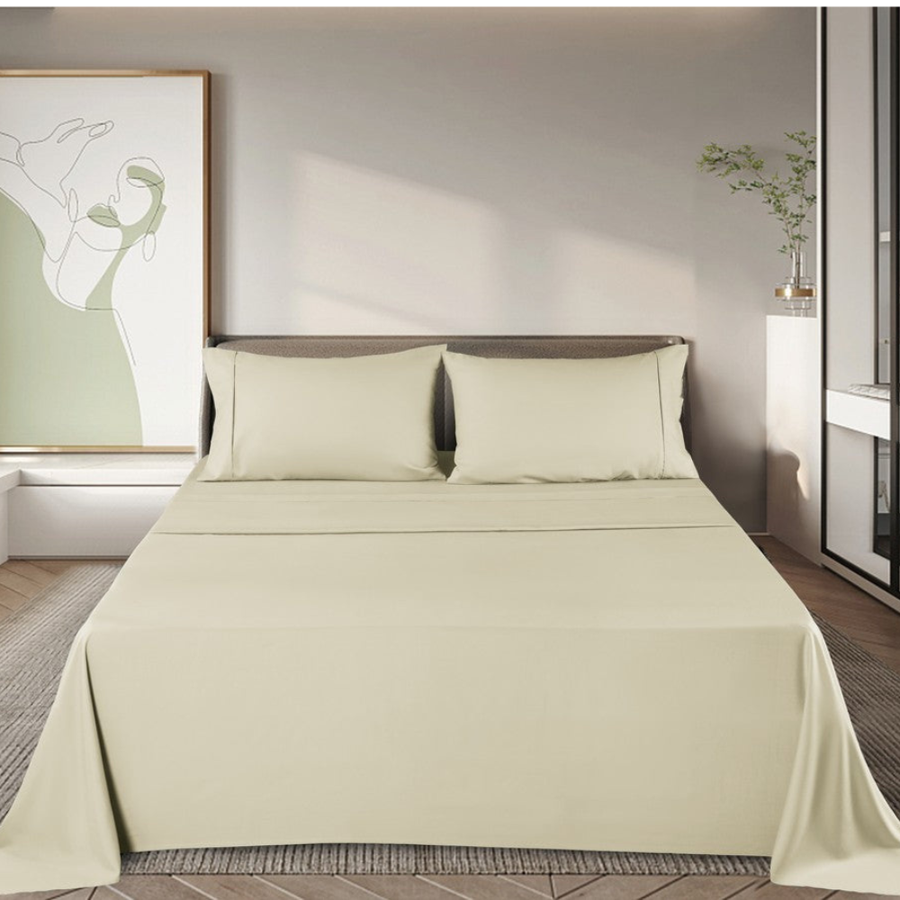 Bed Sheet Set Bamboo Ultra-Soft Moisture-Wicking