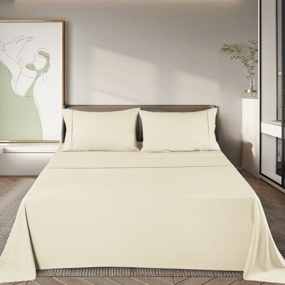 Bed Sheet Set Bamboo Ultra-Soft Moisture-Wicking