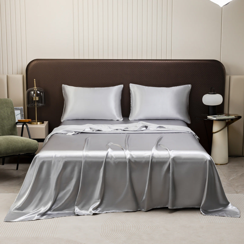 Bed Sheet Set Cooling Silky Satin & Moisture-Wicking