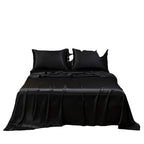 Bed Sheet Set Cooling Silky Satin & Moisture-Wicking