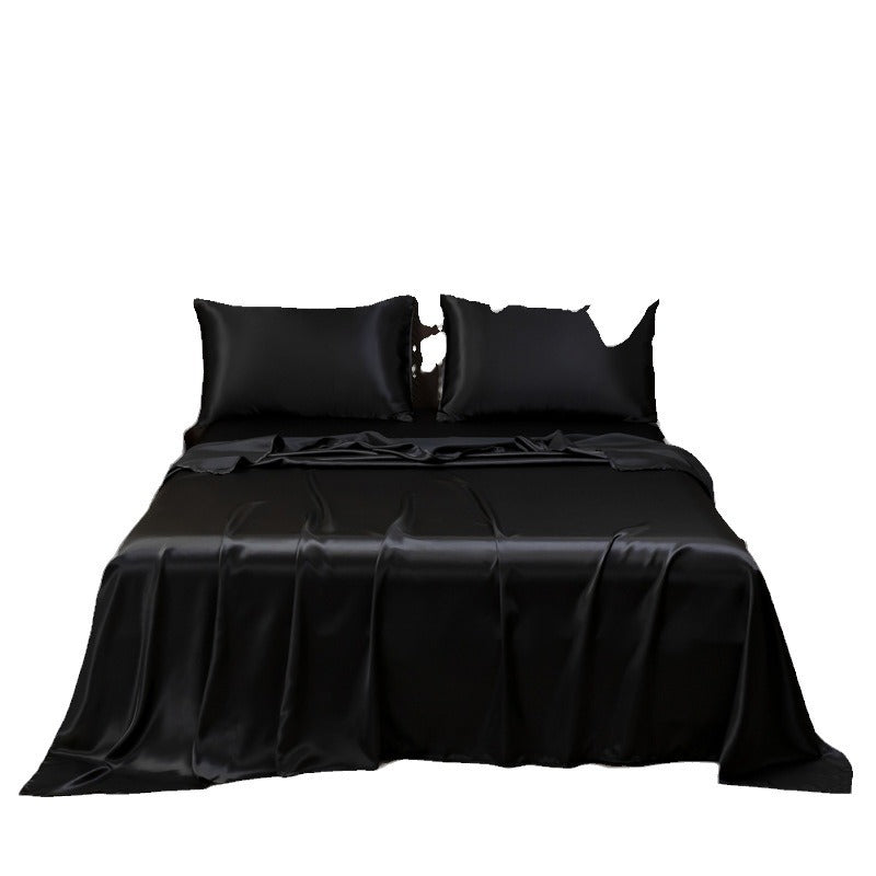 Bed Sheet Set Cooling Silky Satin & Moisture-Wicking