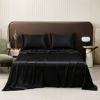 Bed Sheet Set Cooling Silky Satin & Moisture-Wicking
