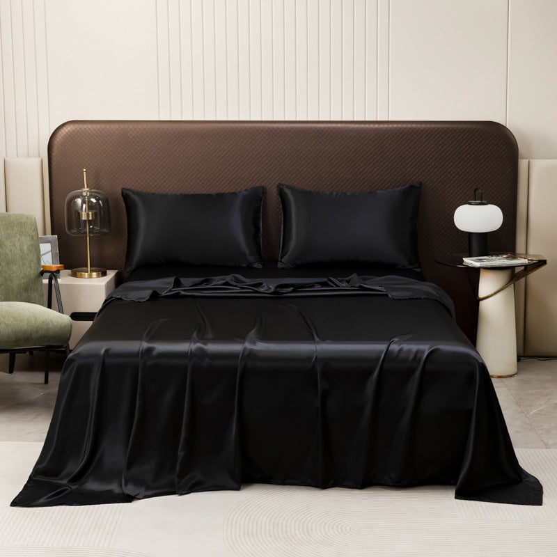 Bed Sheet Set Cooling Silky Satin & Moisture-Wicking